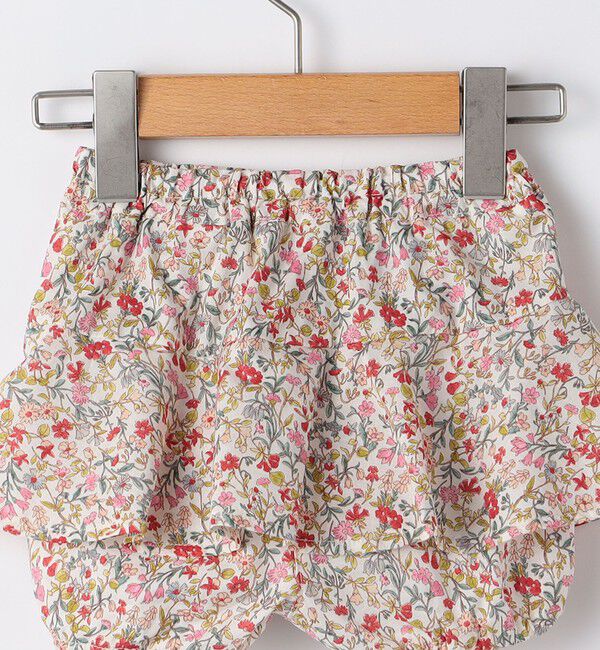 SHIPS KIDS「SHIPS KIDS:70～80cm / フラワー 長袖 セット ロンパース」|ロンパース|