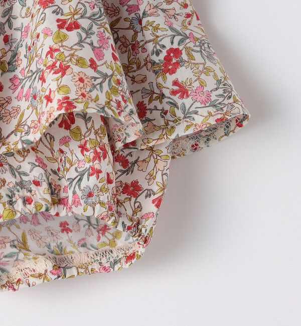 SHIPS KIDS「SHIPS KIDS:70～80cm / フラワー 長袖 セット ロンパース」|ロンパース|