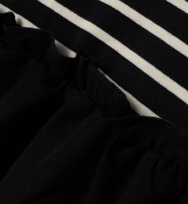 SHIPS any「SHIPS any:〈洗濯機可能〉ボーダー/ソリッド 切り替え ワンピース<KIDS>」|ワンピース|