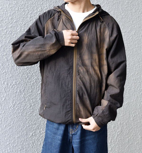 SHIPS any「SHIPS any:〈洗濯機可能〉タイダイ ナイロン アーバン ジップ ライト パーカー◆」|その他|カーキ