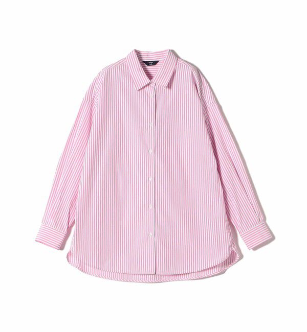 SHIPS Colors 「SHIPS Colors:〈手洗い可能〉ストライプ オーバー シャツ 2」|シャツ・ブラウス|