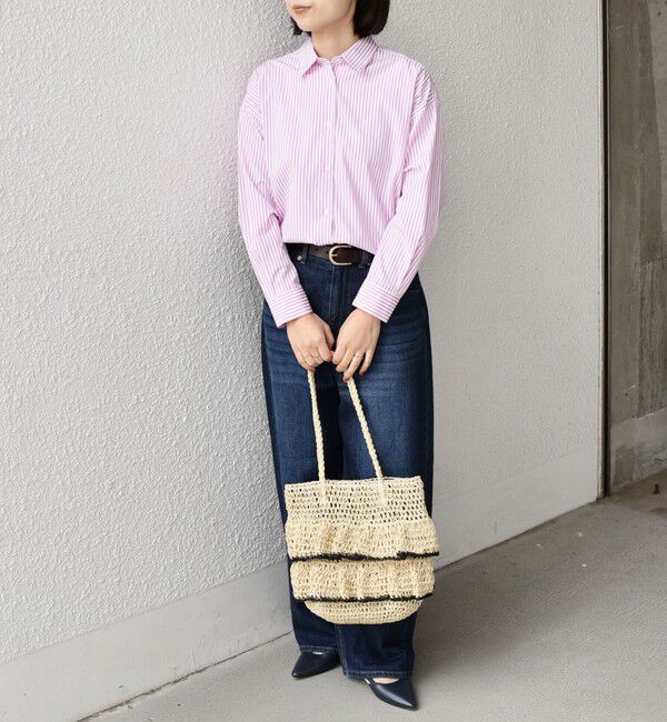 SHIPS Colors 「SHIPS Colors:〈手洗い可能〉ストライプ オーバー シャツ 2」|シャツ・ブラウス|