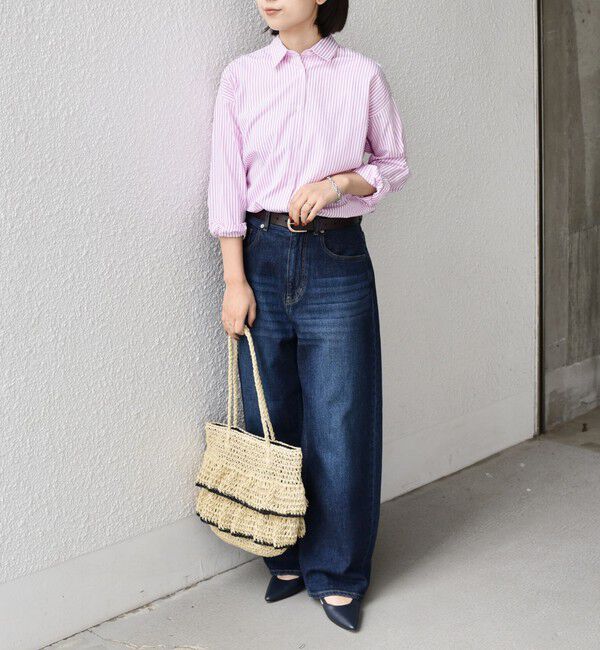 SHIPS Colors 「SHIPS Colors:〈手洗い可能〉ストライプ オーバー シャツ 2」|シャツ・ブラウス|