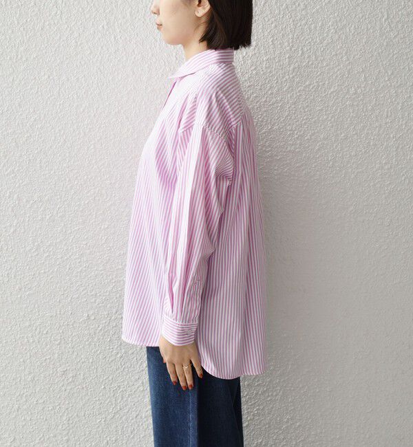 SHIPS Colors 「SHIPS Colors:〈手洗い可能〉ストライプ オーバー シャツ 2」|シャツ・ブラウス|