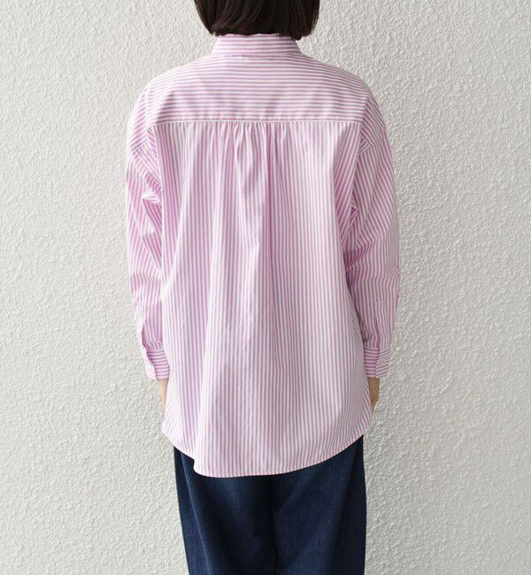 SHIPS Colors 「SHIPS Colors:〈手洗い可能〉ストライプ オーバー シャツ 2」|シャツ・ブラウス|