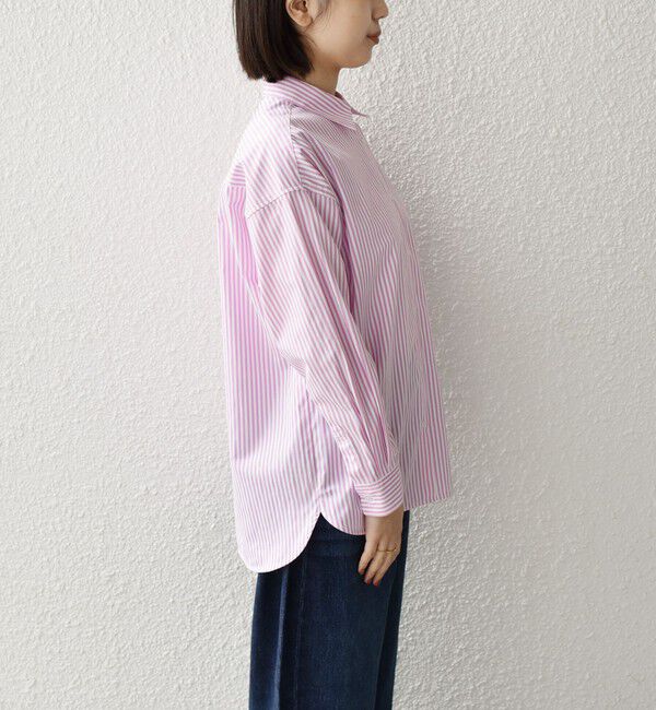 SHIPS Colors 「SHIPS Colors:〈手洗い可能〉ストライプ オーバー シャツ 2」|シャツ・ブラウス|