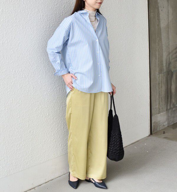 SHIPS Colors 「SHIPS Colors:〈手洗い可能〉ストライプ オーバー シャツ 2」|シャツ・ブラウス|