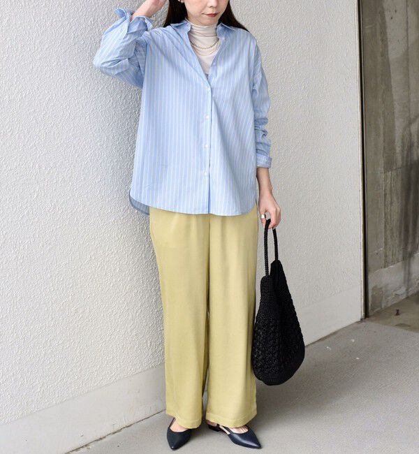 SHIPS Colors 「SHIPS Colors:〈手洗い可能〉ストライプ オーバー シャツ 2」|シャツ・ブラウス|