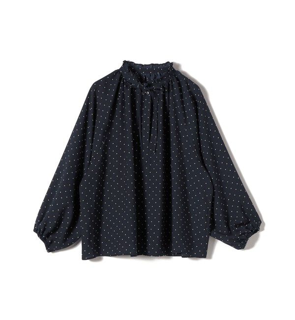 SHIPS for women「《予約》〈手洗い可能〉ドット リボン デザイン 長袖 ブラウス」|シャツ・ブラウス|