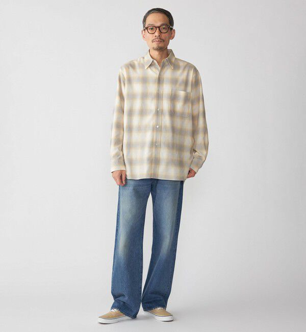 SHIPS「SHIPS: ミツマサ コットン ウール レギュラーカラー シャツ」|シャツ・ブラウス|