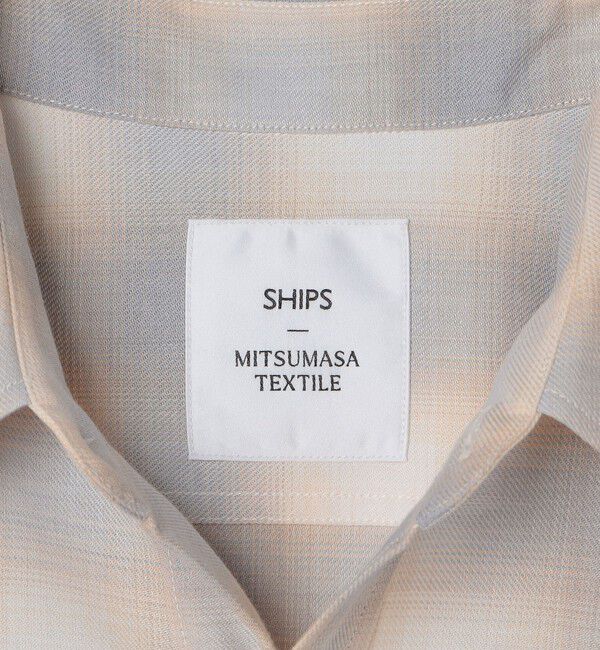 SHIPS「SHIPS: ミツマサ コットン ウール レギュラーカラー シャツ」|シャツ・ブラウス|