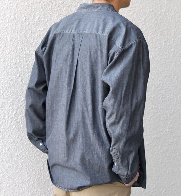 SHIPS any「SHIPS any: 3.5oz スーパーライト デニム スナップ ボタン リラックス シャツ◆」|シャツ・ブラウス|