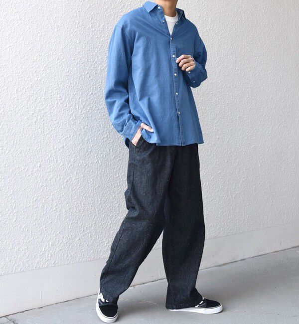 SHIPS any「SHIPS any: 3.5oz スーパーライト デニム スナップ ボタン リラックス シャツ◆」|シャツ・ブラウス|