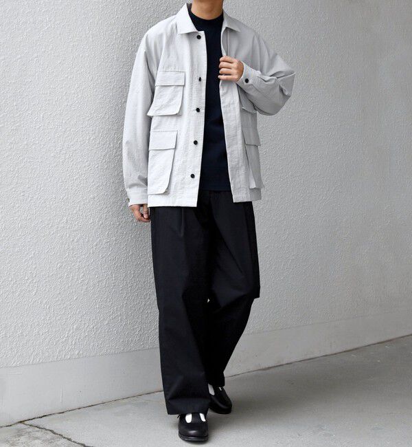 SHIPS any「SHIPS any: コットン/ナイロン ワッシャー BDU シャツ(セットアップ対応)◆」|シャツ・ブラウス|