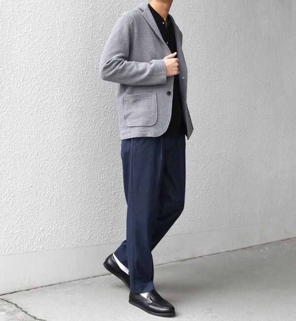 SHIPS any「SHIPS any:〈洗濯機可能〉TEXBRID(R) リネン混 タックハニカム ニッティング ジャケット◆」|テーラードジャケット|