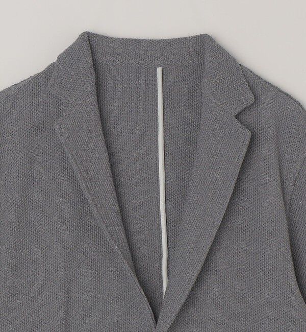 SHIPS any「SHIPS any:〈洗濯機可能〉TEXBRID(R) リネン混 タックハニカム ニッティング ジャケット◆」|テーラードジャケット|