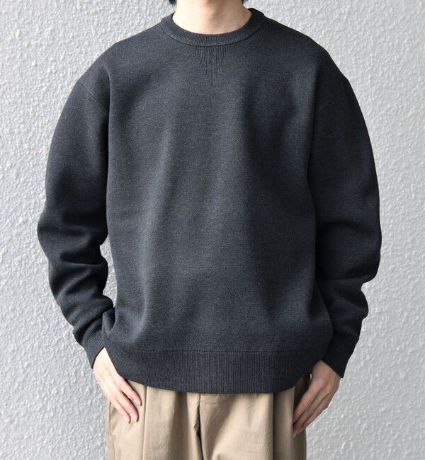 SHIPS any「SHIPS any:〈手洗い可能〉ミラノリブ コットンライク クルーネック ニット◆」|ニット・セーター|