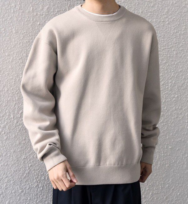 SHIPS any「SHIPS any:〈手洗い可能〉ミラノリブ コットンライク クルーネック ニット◆」|ニット・セーター|