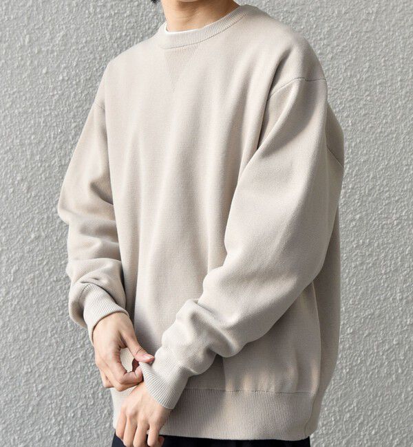 SHIPS any「SHIPS any:〈手洗い可能〉ミラノリブ コットンライク クルーネック ニット◆」|ニット・セーター|