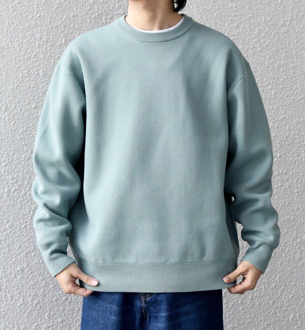 SHIPS any「SHIPS any:〈手洗い可能〉ミラノリブ コットンライク クルーネック ニット◆」|ニット・セーター|