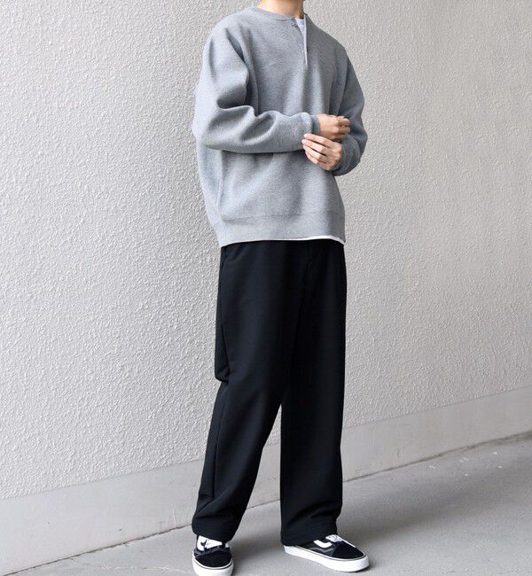 SHIPS any「SHIPS any:〈手洗い可能〉ミラノリブ コットンライク ヘンリーネック ニット◆」|ニット・セーター|