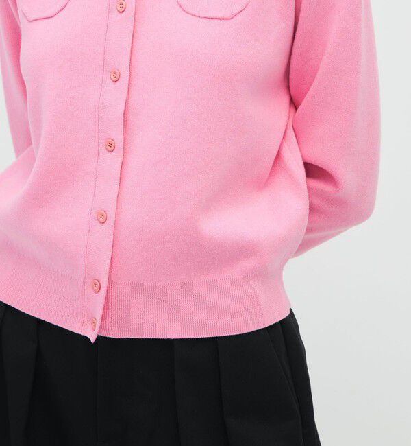 CABaN「コットンカシミヤ クルーネックカーディガン」|カーディガン|