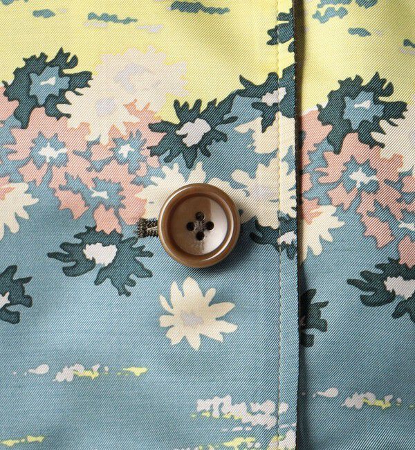 BACCA「シルクキュプラプリント リバーシブルジャケット」|ベスト・ジレ|