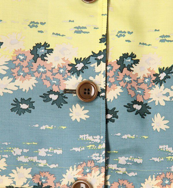 BACCA「シルクキュプラプリント リバーシブルジャケット」|ベスト・ジレ|