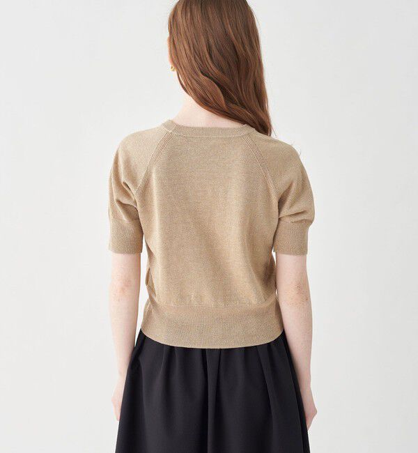 MACPHEE「プレーンリネン ラグランスリーブプルオーバー」|ニット・セーター|