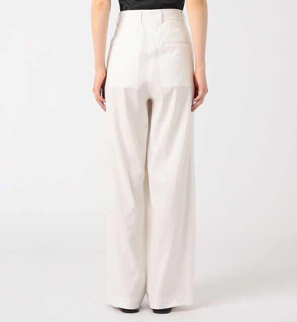 Edition「リネンストレッチ ラップスラックス」|スラックス|