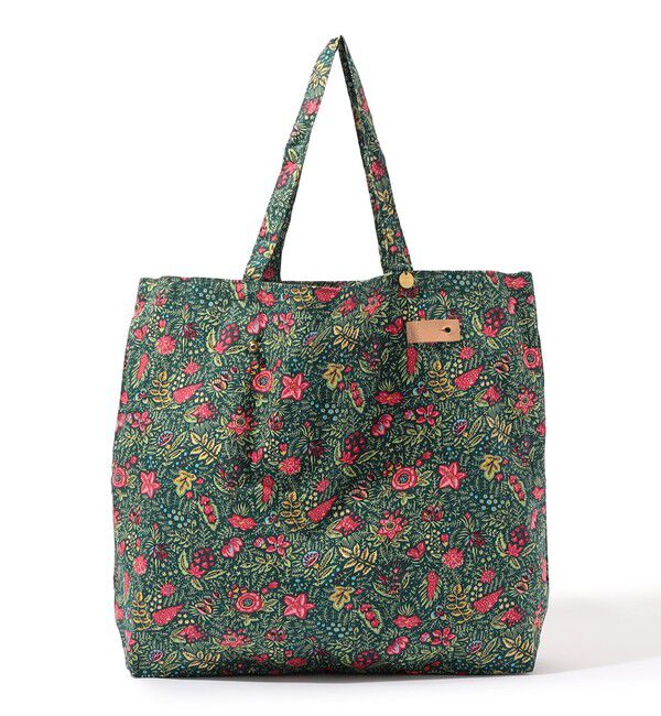 SOULEIADO「SOULEIADO コットンオックス ポケッタブルトートバッグ」|トートバッグ|54 グリーン系