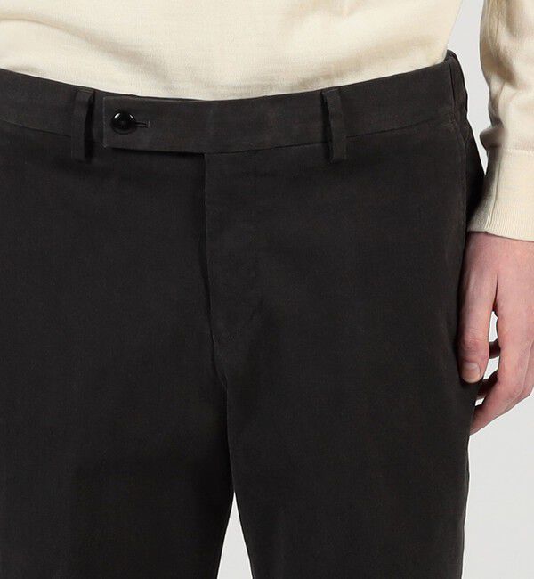 TOMORROWLAND MENS「コットンポリウレタン ピーチスキンイージースラックス SONDRIO」|スラックス|