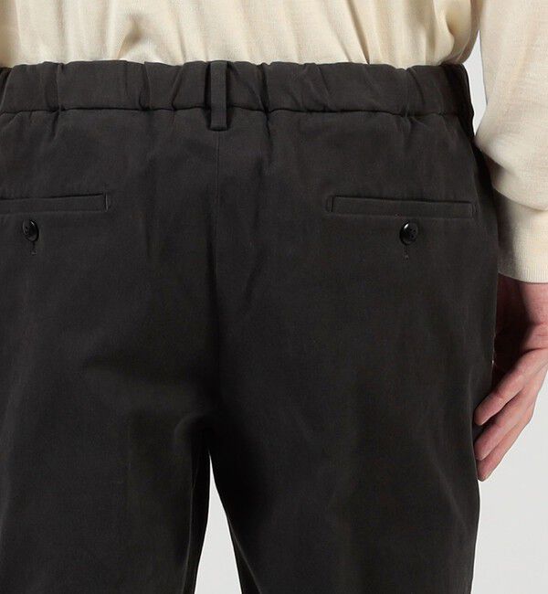 TOMORROWLAND MENS「コットンポリウレタン ピーチスキンイージースラックス SONDRIO」|スラックス|