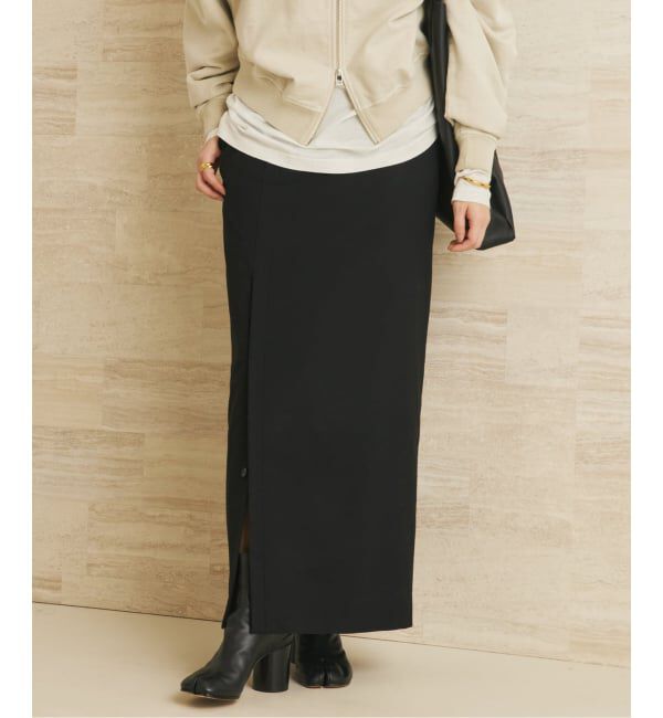 Plage「slit long スカート」|スカート|ブラック