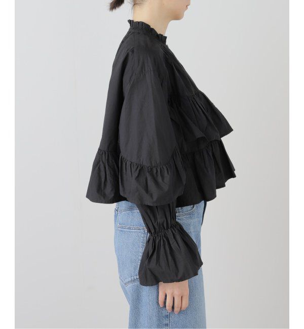 IENA LA BOUCLE「sara mallika/サラマリカ FRILL SHORT ブラウス 020151SR4」|シャツ・ブラウス|
