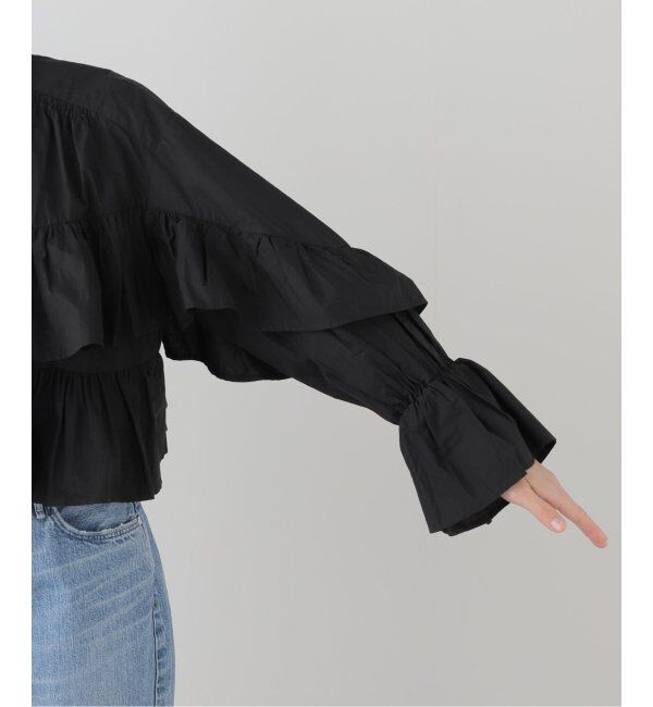 IENA LA BOUCLE「sara mallika/サラマリカ FRILL SHORT ブラウス 020151SR4」|シャツ・ブラウス|