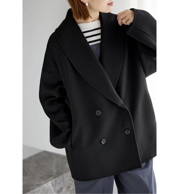 IENA「《追加3》Super160 ショールカラーハーフコート」|その他|