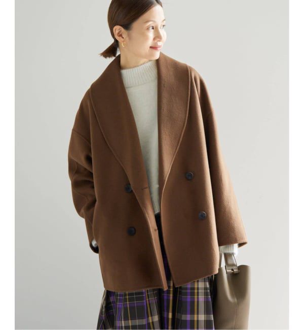 IENA「《追加3》Super160 ショールカラーハーフコート」|その他|