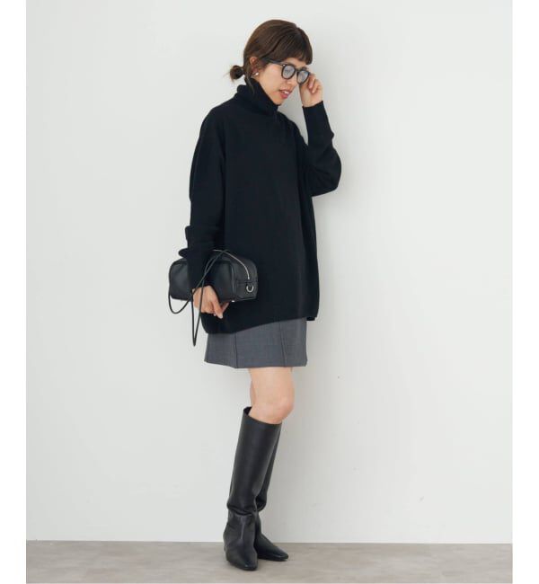 IENA「《追加》Fineニュージーウール ハイネックプルオーバー」|ニット・セーター|