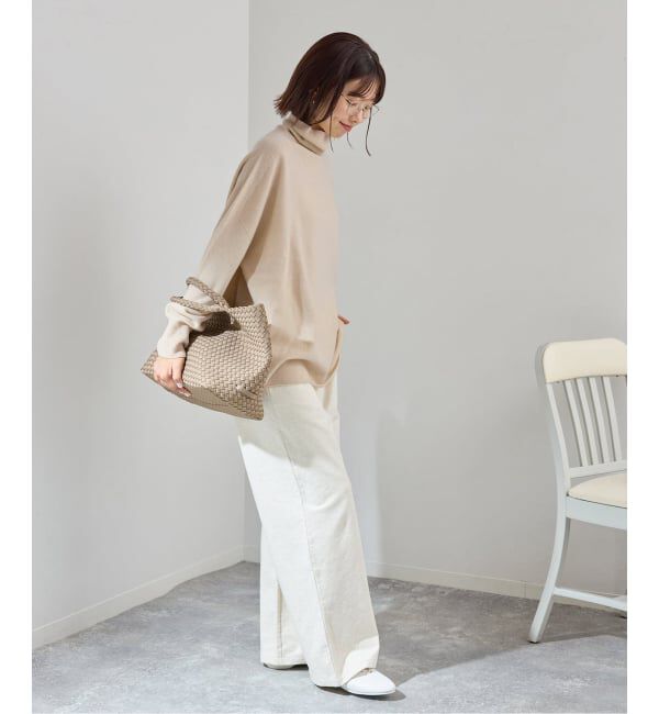 IENA「《追加》Fineニュージーウール ハイネックプルオーバー」|ニット・セーター|