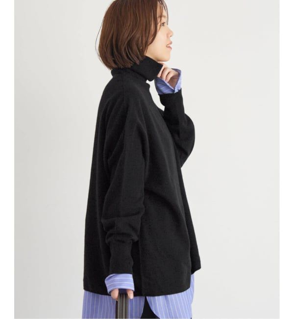 IENA「《追加》Fineニュージーウール ハイネックプルオーバー」|ニット・セーター|