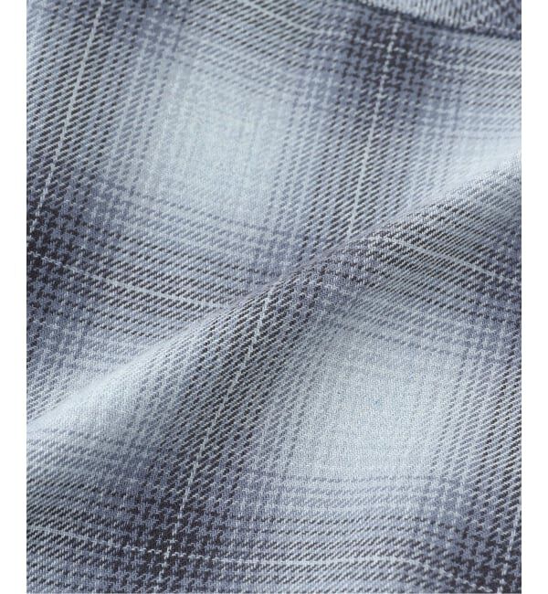 J.S.Homestead「J.S.Homestead / インディゴ チェック ミリタリー シャツ」|シャツ・ブラウス|