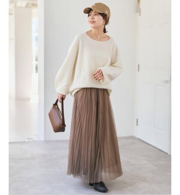 Spick and Span「《新色有り / 追加》ニュアンスコクーンシルエットニット」|ニット・セーター|