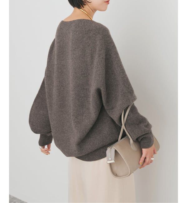 Spick and Span「《新色有り / 追加》ニュアンスコクーンシルエットニット」|ニット・セーター|