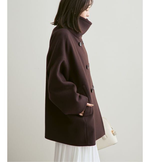 NOBLE「《追加・WEB限定カラー》スタンドカラーオーバーコート」|その他|