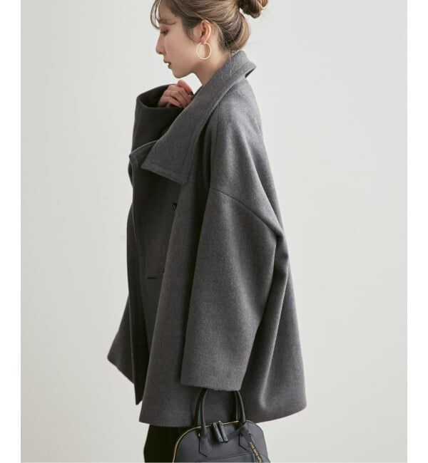 NOBLE「《追加・WEB限定カラー》スタンドカラーオーバーコート」|その他|