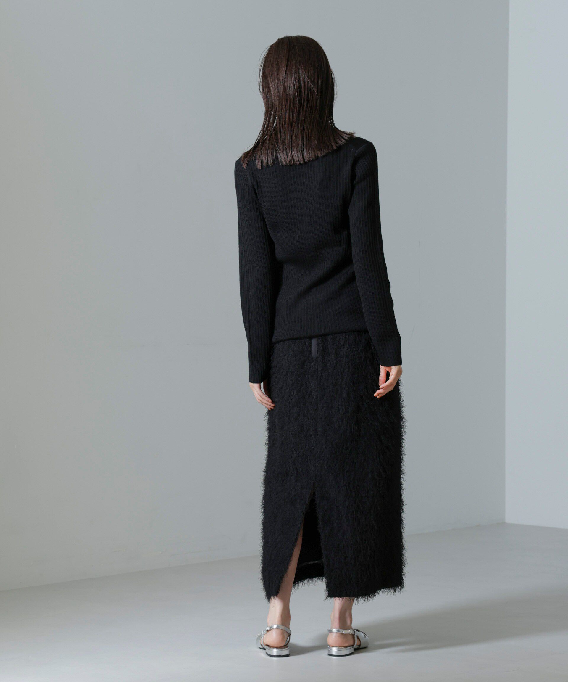 nano･universe「毛玉レスニットVネックリブカーディガン」|ニット・セーター|