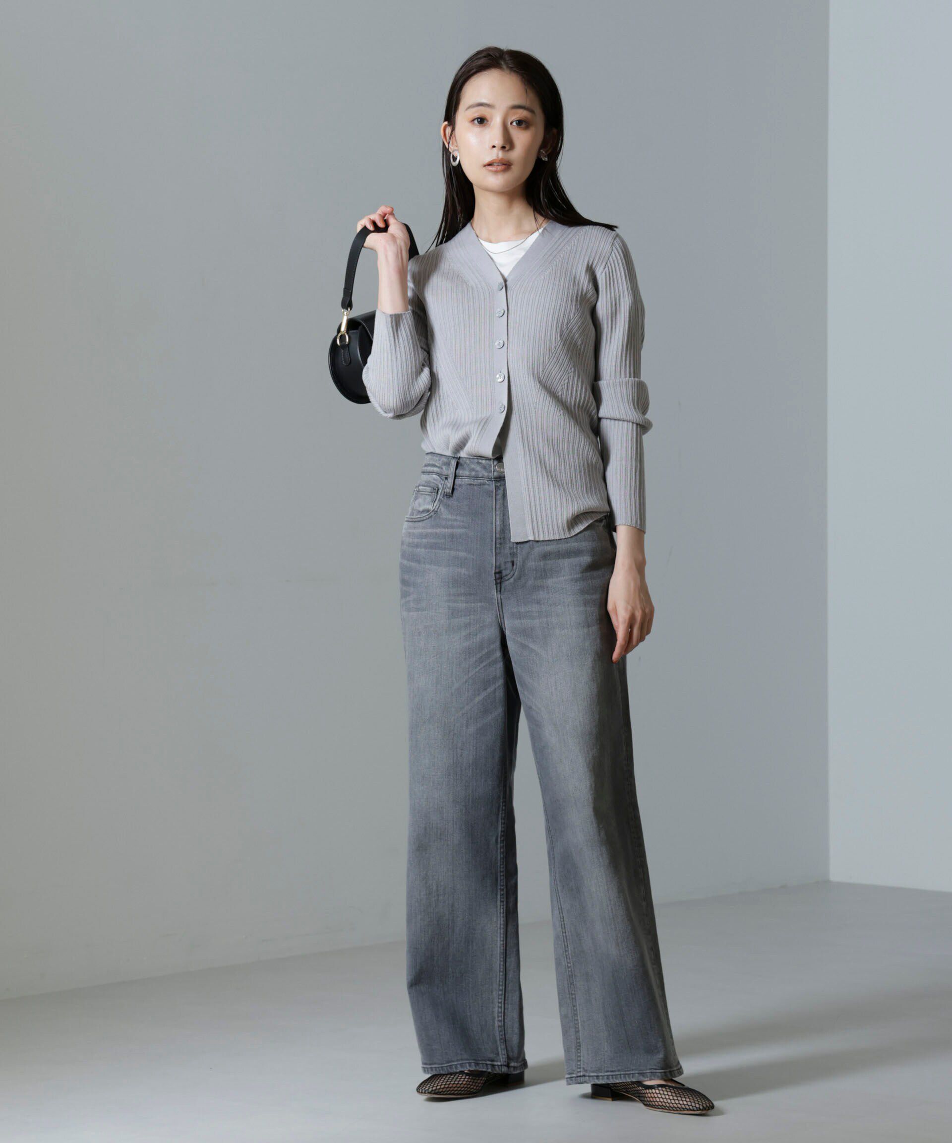 nano･universe「毛玉レスニットVネックリブカーディガン」|ニット・セーター|