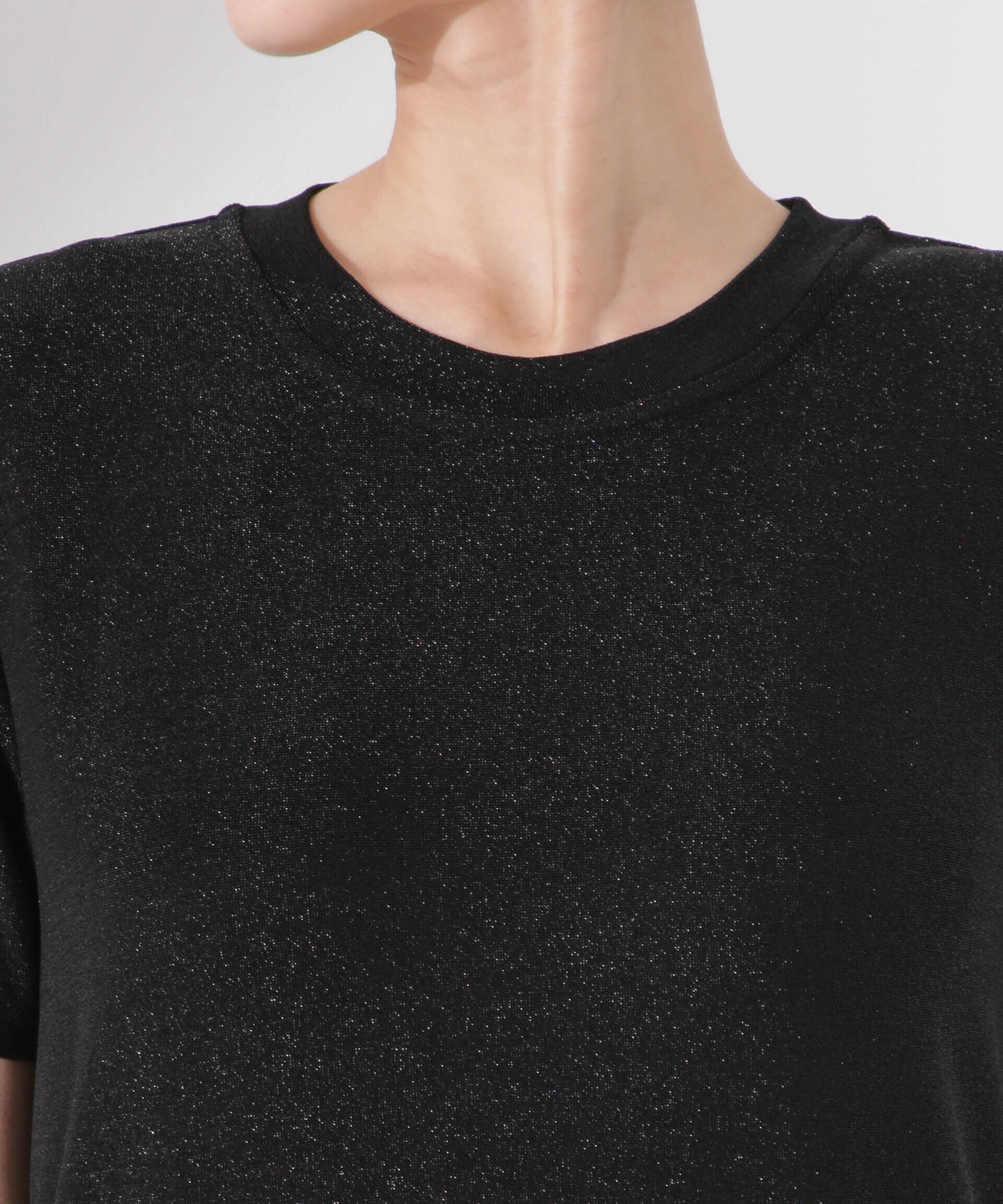 nano･universe「ラメカットクルーネックＴシャツ」|Tシャツ・カットソー|