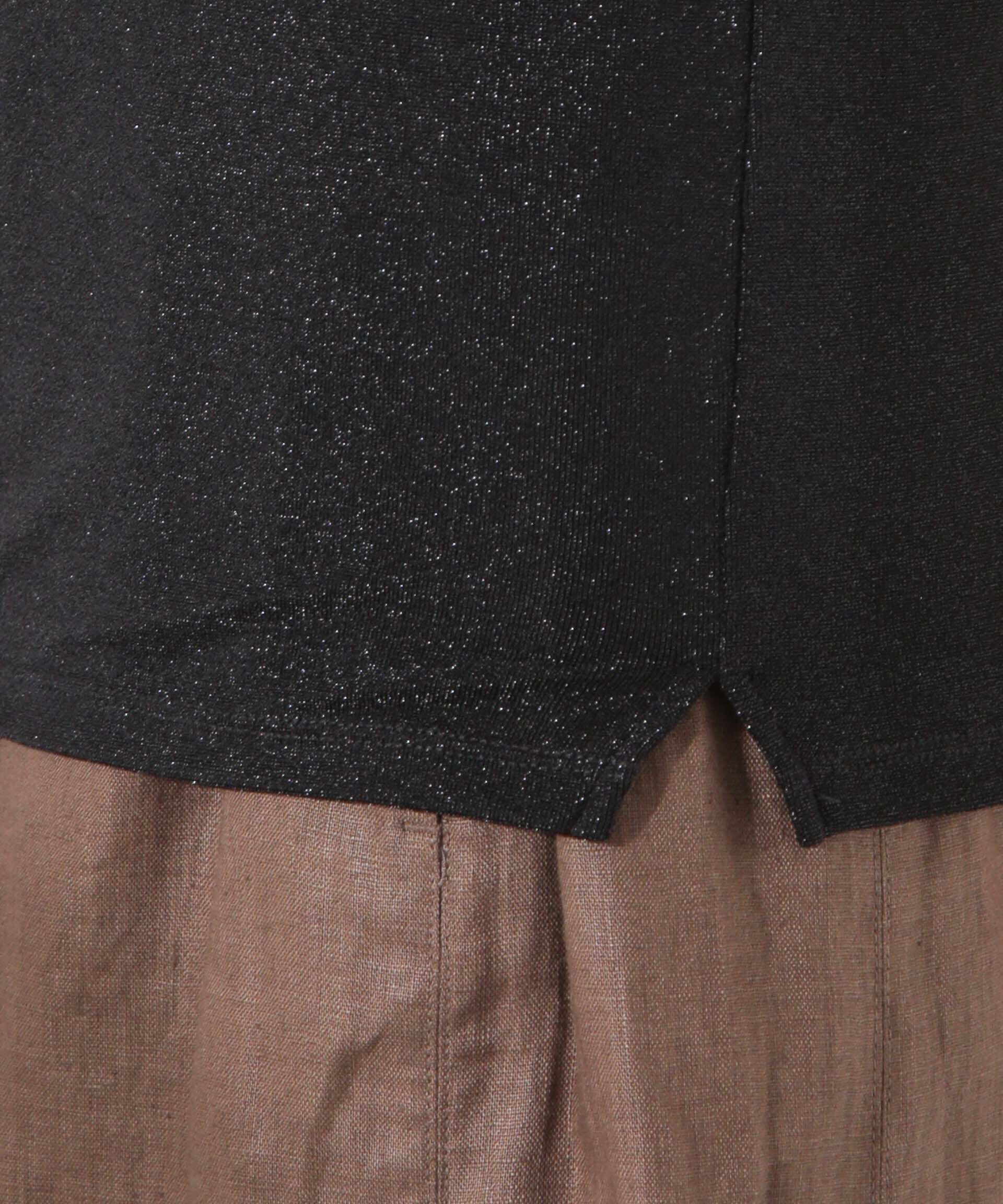 nano･universe「ラメカットクルーネックＴシャツ」|Tシャツ・カットソー|